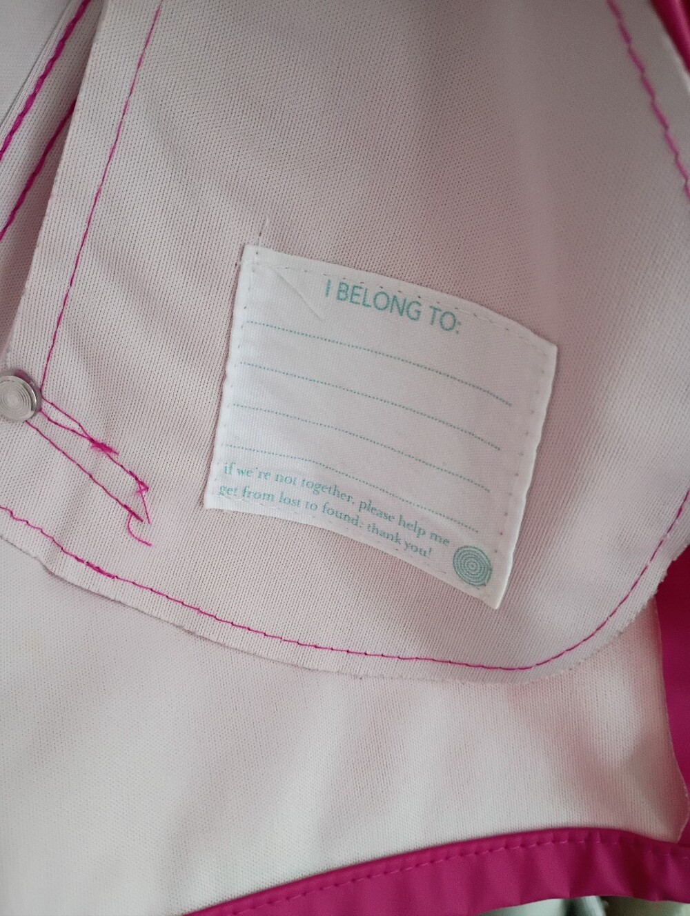 Primary 2-3 Raspberry Rain Coat - Picture 4 of 8